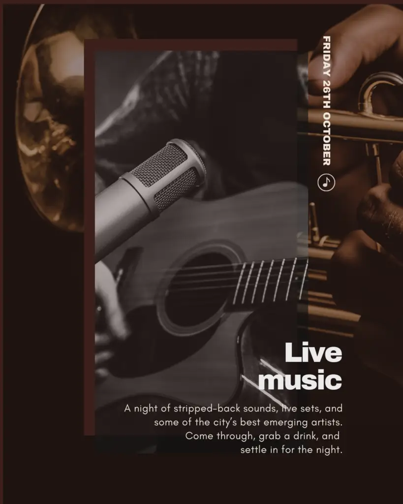 venue marketing and branding artwork created for hospitality and event spaces